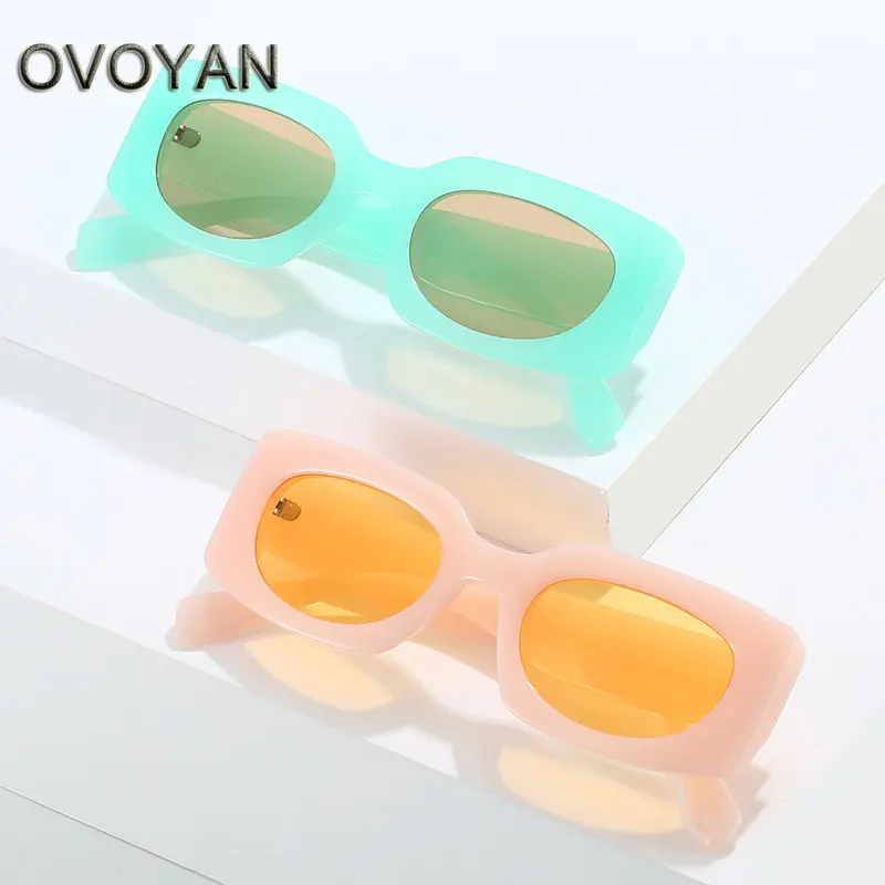 

OVOYAN Small Square Sunglasses Women Brand Designer Eyewear Women/Men Irregular Oval Glasses Female Gafas De Sol Hombre UV400