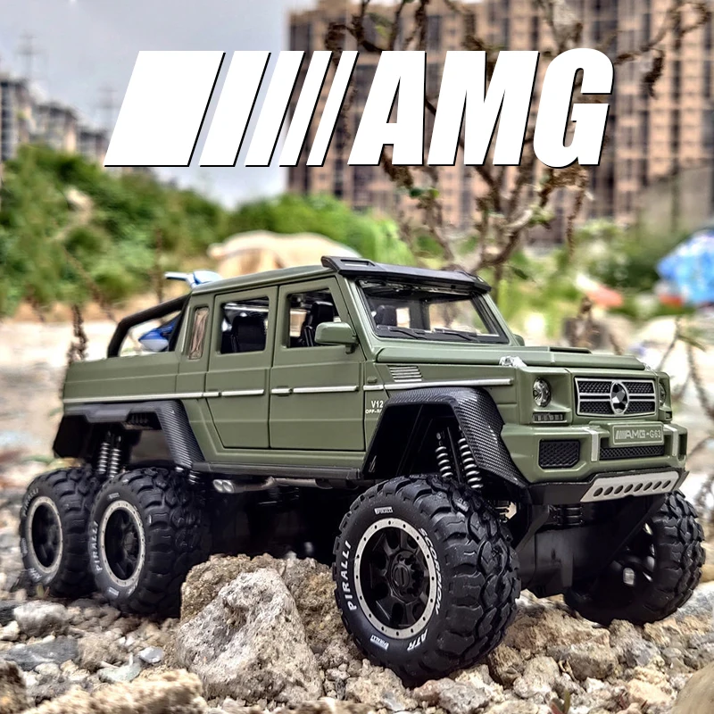 1:28 G63 6X6 AMG шина внедорожник литые автомобили и игрушечные автомобили модель автомобиля внедорожник игрушки для детей подарок