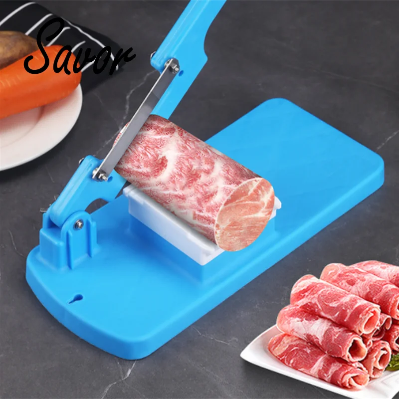 

Kitchen Knives Hay Cutter Multifunction Table Slicer Food Frozen Meat Beef Herb Mutton Roll Fruit Bread Vegetable Slicer Machine