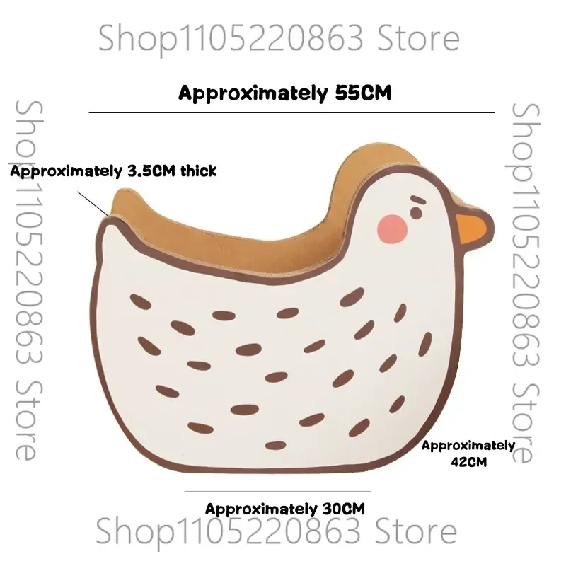 Новая милая лежанка для кошек в форме гуся, когтеточка из износостойкого гофрированного картона, удобная игрушка для кошек, просторное кошачье гнездо (art.: 3920db356dee5) - 3920db356dee5