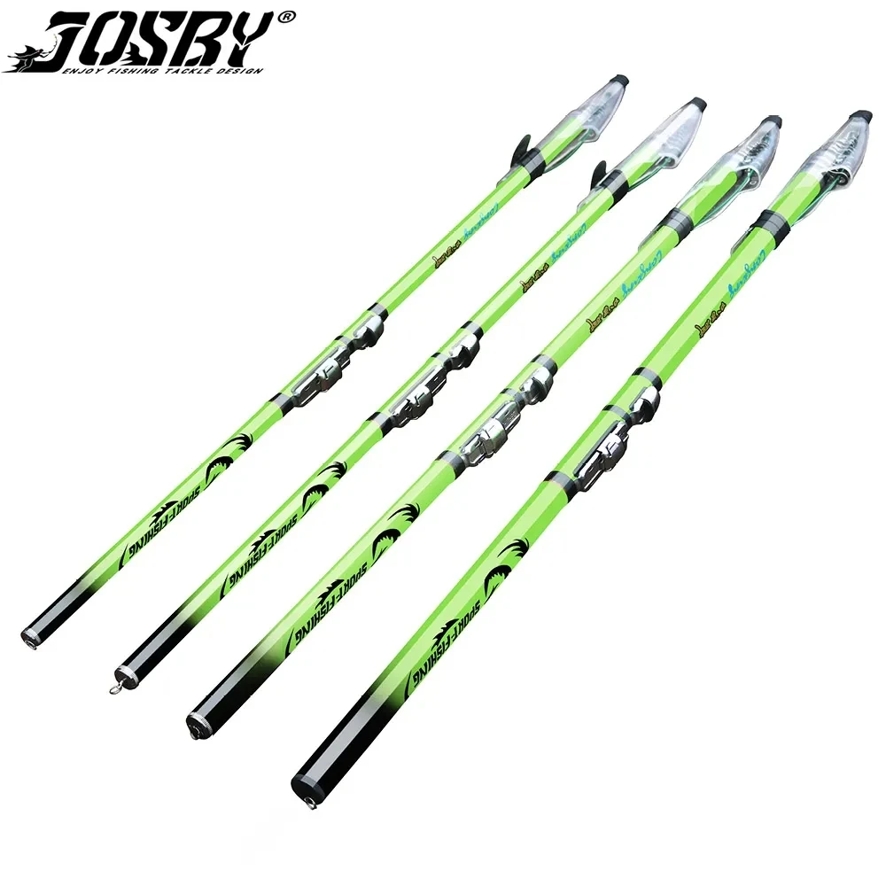 

JOSBY Carbon Fiber 3.6M 4.5M 5.4M 6.3M Spinning Fishing Rod M Power Telescopic Rock Fishing Rod Surf Spinning Carp Feeder Rod