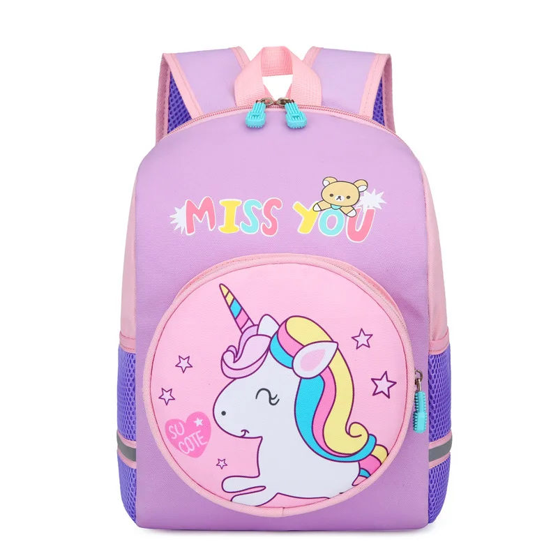 New Girls Princess Unicorn Student Backpacks Boys Dinosaur School Bags In Kindergarten Children Animal Sac Licorne for Teenagers