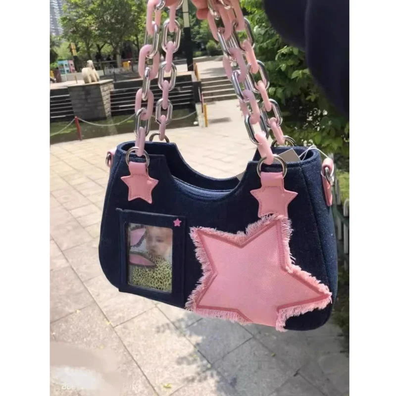 

Cowboy Pain transparent Bag Small Food Capacity Crossbody Daily women New Middle Spicy Girl One Shoulder Handheld jelly purse