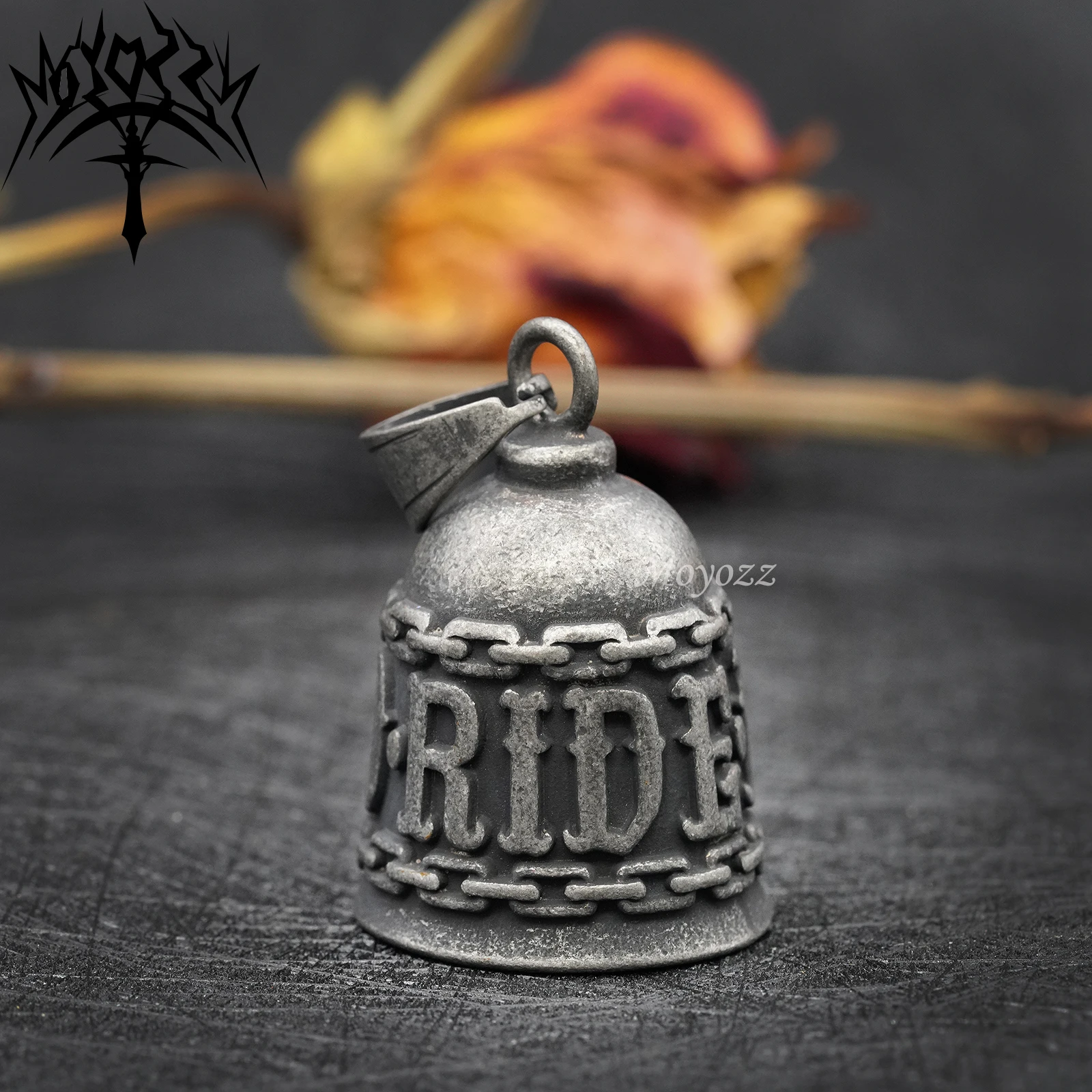 

Живая езда на мотоцикле, Байкерский цвет или брелок для ключей на удачу, Мужская вешалка для звонка из нержавеющей стали 316L