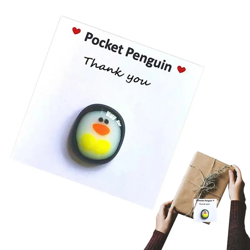 

2022 A Little Pocket Penguin Hug Mini Animal Pocket Hug Penguin Decoration Little Penguin Love Gifts For Valentines Birthday