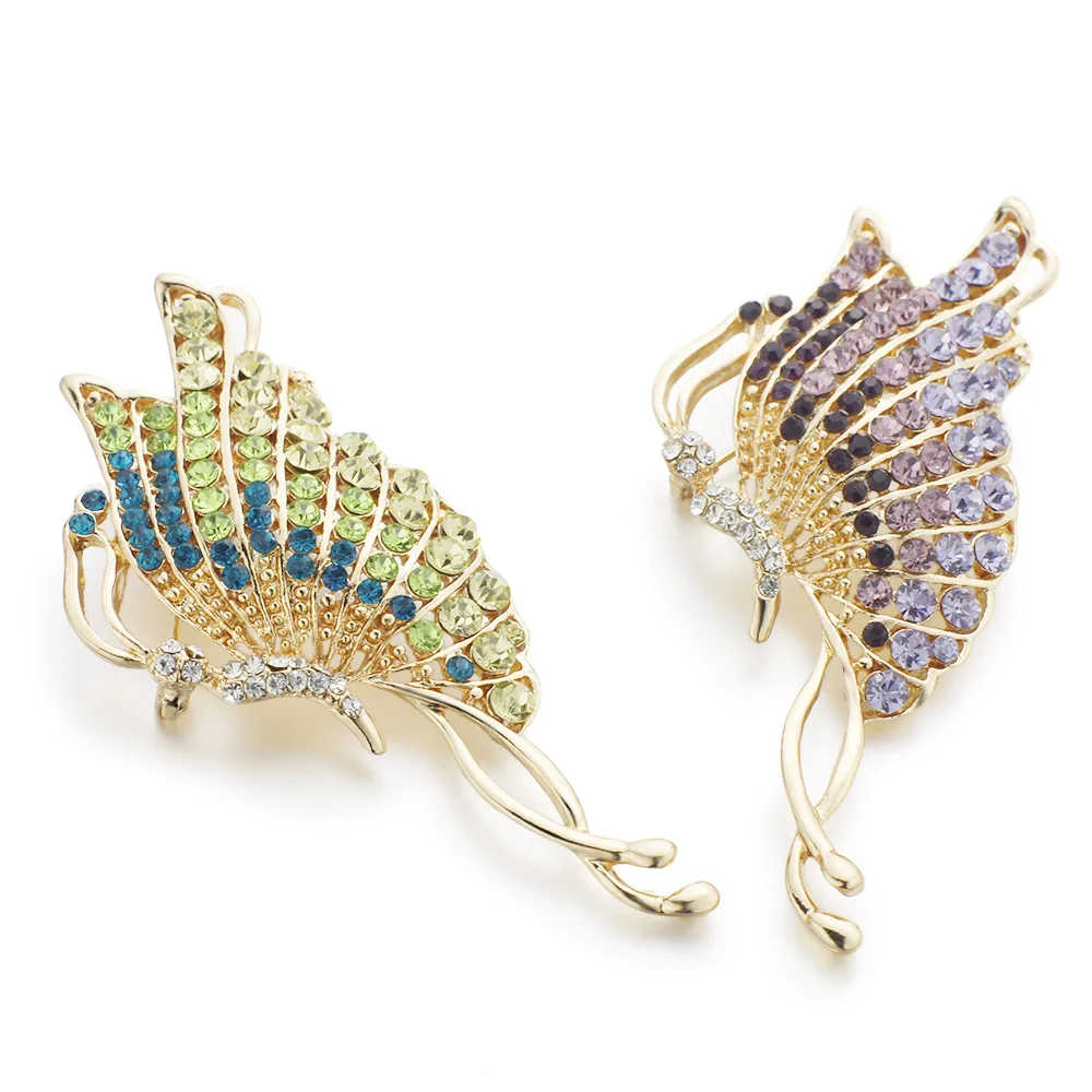 Dalaful элегантные изысканные броши в форме бабочки для шарфа пряжки платье булавка