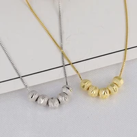 s925 silver necklace for women all match jewelry luxury five beads fashion pendant choker gift for friends clavicle chain