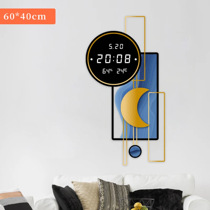 

Decorative Digital Wall Clock Modern Design Clocks Wall Home Decor Living Room Decoration Relogio De Parede Decoration for Home