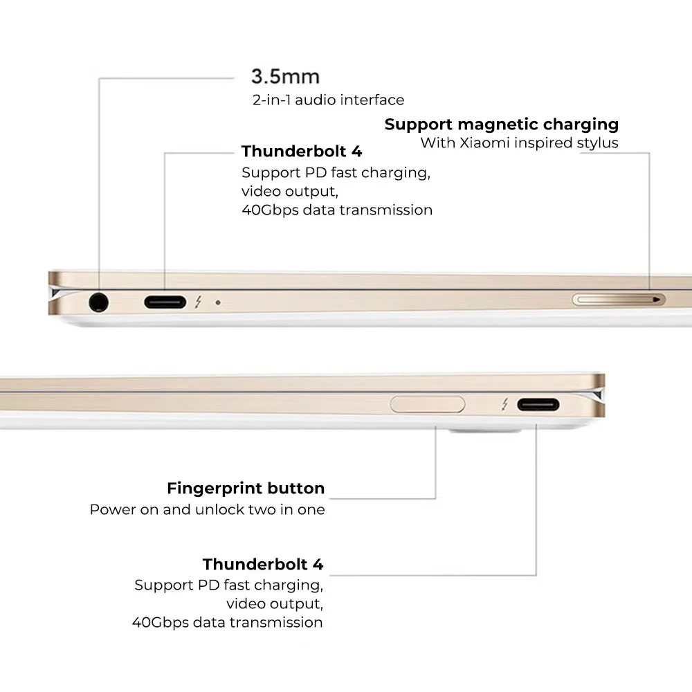 【RUS Stock】Xiaomi Book Air 13 Laptop 13.3'' 2.8K OLED Touch Screen 360° Flip i5 1230U/i7 1250U 16G DDR5 512G/1T SSD Notebook PC |