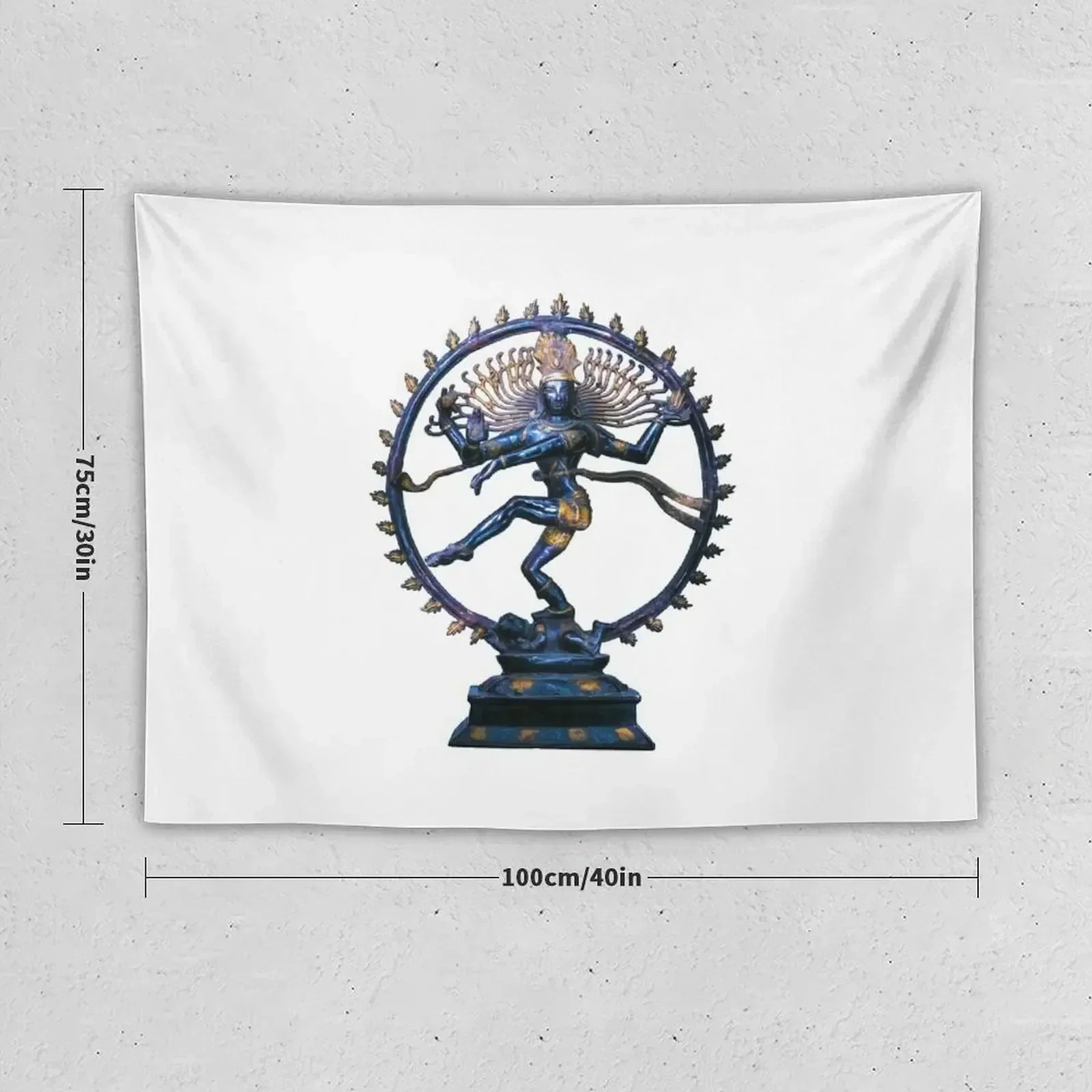 Шива Натарадж Володар космического танца и средство воспламенения гобелен