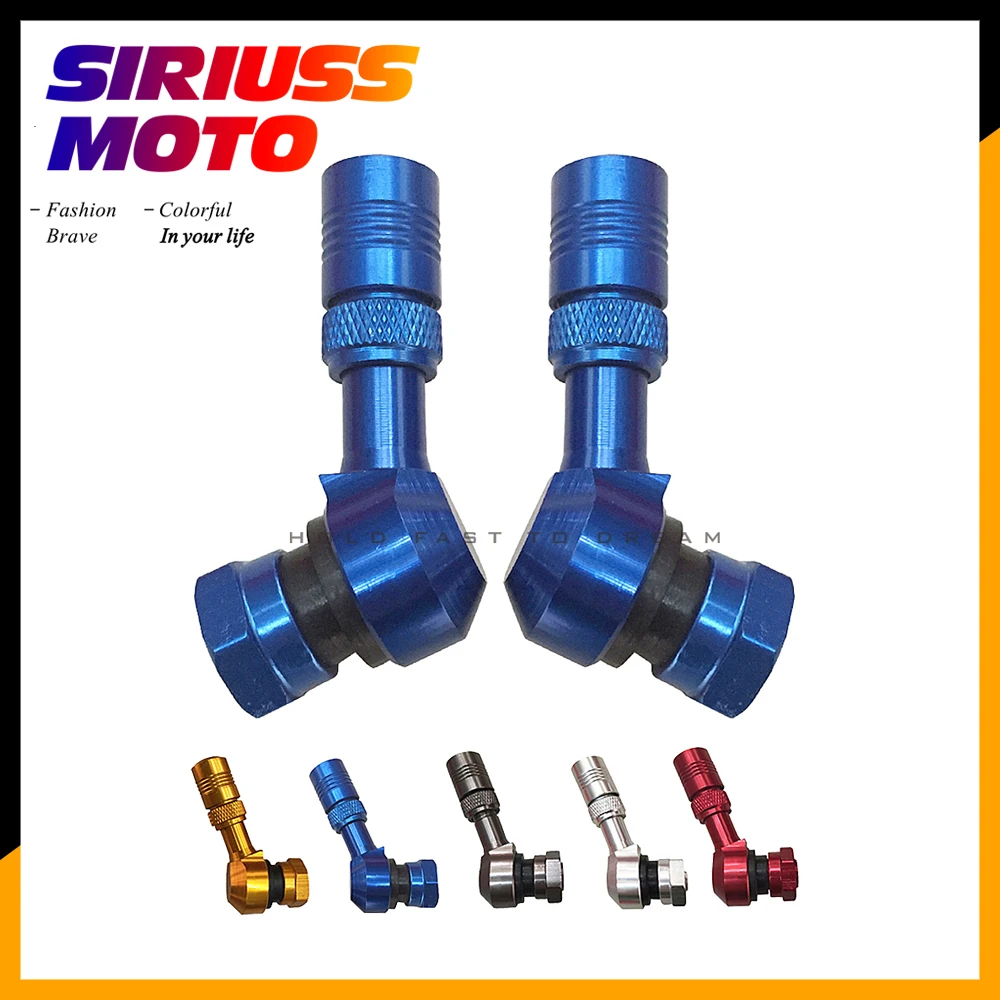 

CNC Aluminum Motorcycle 50CC-600CC Metal Gas Nozzle Degree Angle Valve Adaptor Tyre Valve Extension Valve Stem
