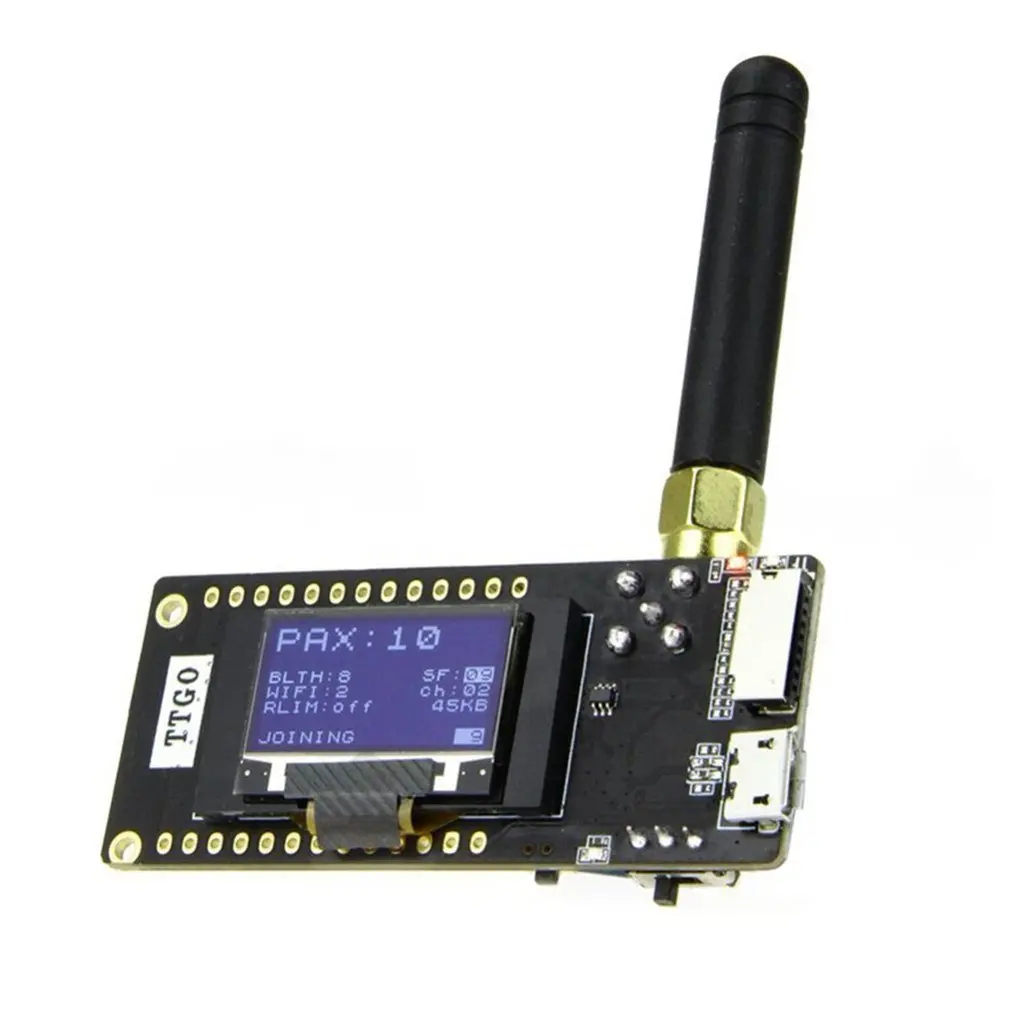 Плата разработки TTGO LoRa 32 915 МГц V2.1 1 Вт с поддержкой режима прямого подключения Wi-Fi