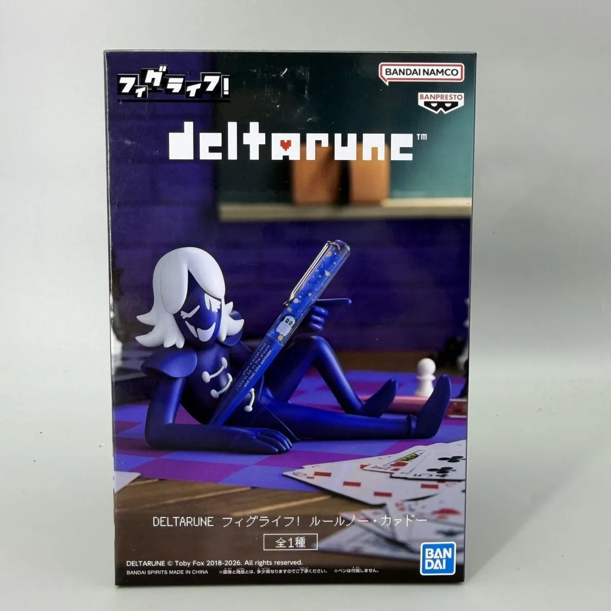 Фото Оригинальная коллекционная фигурка BANPRESTO Bandai DELTARUNE Roulxs Kaard FigLife, модель аниме-персонажа, подарок №1