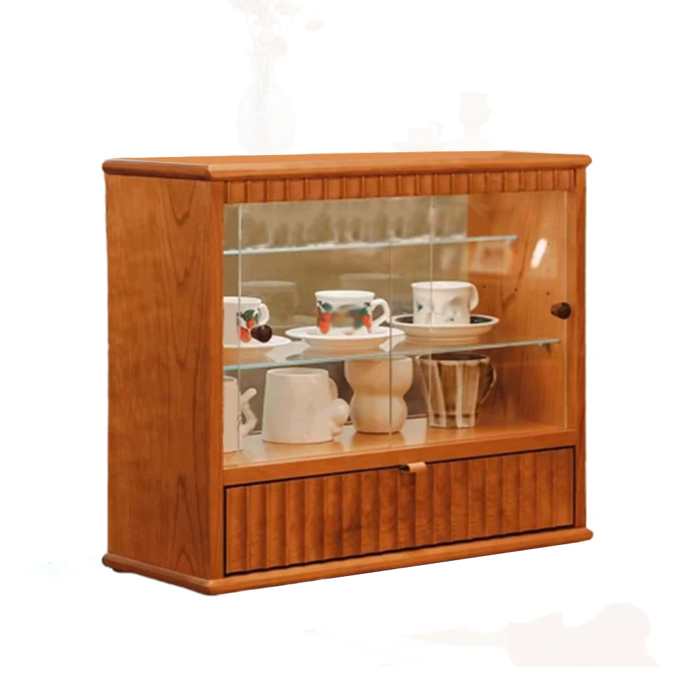 

Display Storage Box Solid Wood Accept Cabinet Minimalist Wind Dustproof Display Exhibition Oversized Ultrastable Lockers