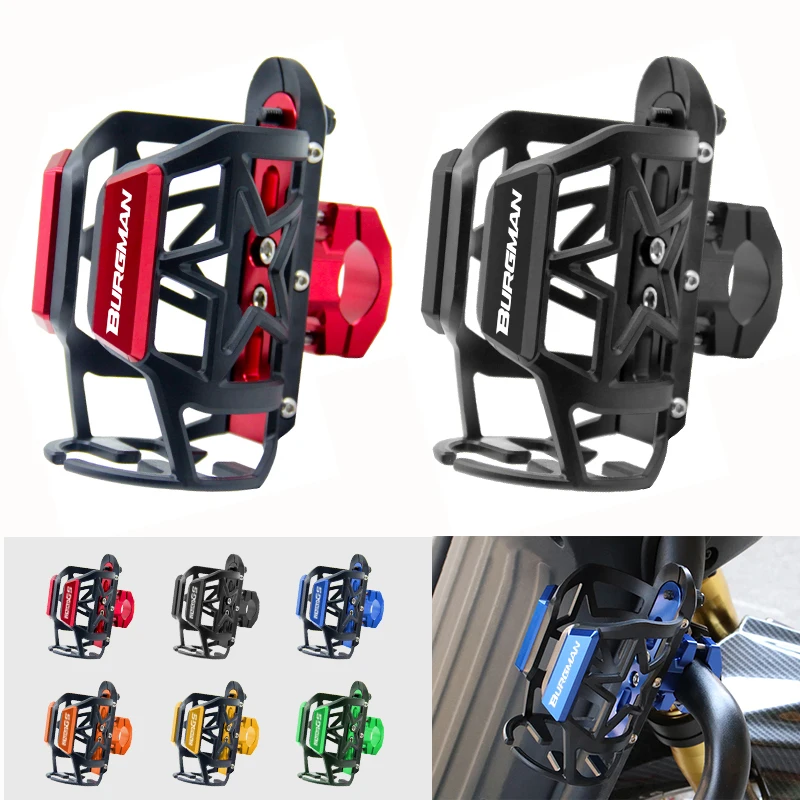 

For Suzuki BURGMAN 650 400 125 200 250 AN650 AN400 AN125 AN200 Accessories CNC Beverage Water Bottle Drink Cup Kettle Holder