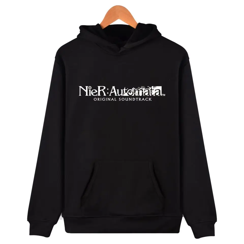 

NieR Automata Hoodies Men Women Streetwear Casual Letter Print Hoodie Harajuku Fashion 2B 2E 9S A2 YoRHa Oversized Sweatshirt