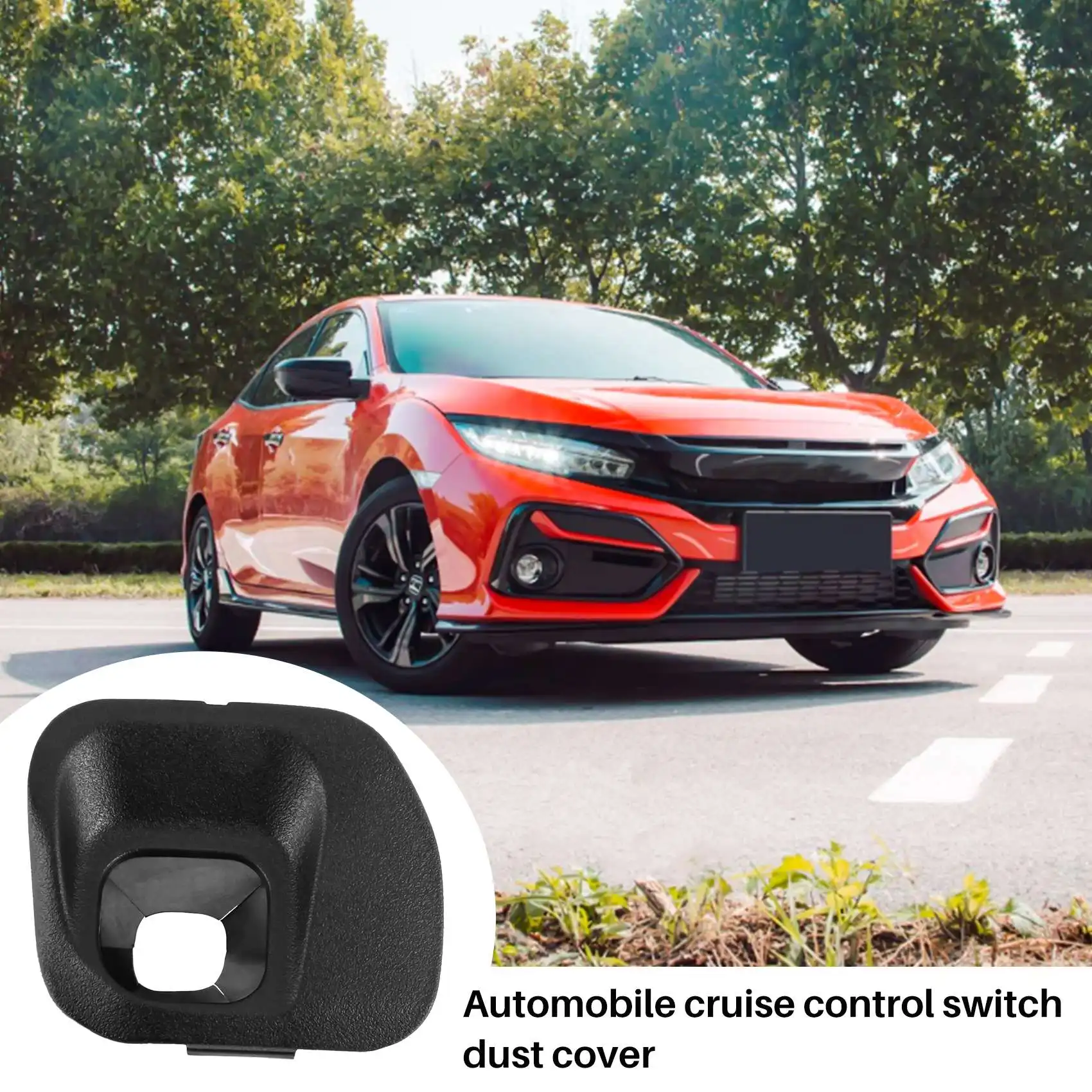 

45186-47030-C0 4518647030C0 Steering Wheel Cover Cruise Control Switch Cover for Toyota Prius Plug-In Hybrid AQUA