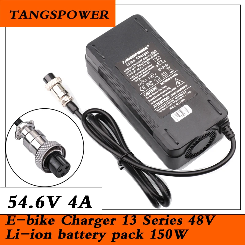 54.6V 4A Lithium Battery Charger for kugoo 48v Electric Bike Charger Electric scooter For 13S Battery pack For Kudoo m4 pro