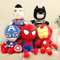new 27cm marvel avengers soft stuffed hero spiderman captain america iron man plush toys movie dolls christmas gifts for kids
