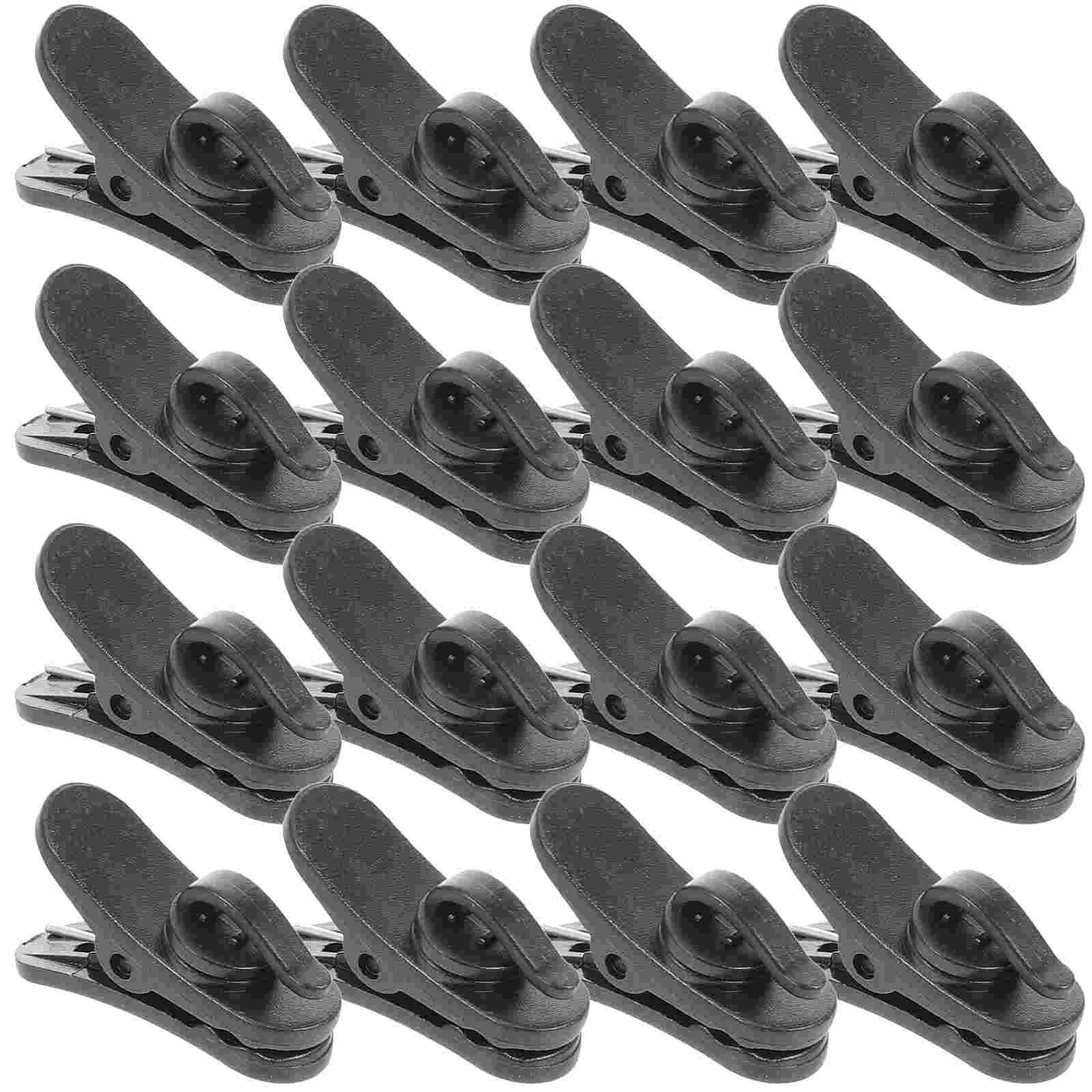 

20 Pcs Lapel Microphone Clip Holders Accessories Fixed Clips Lavalier Mount Clamp