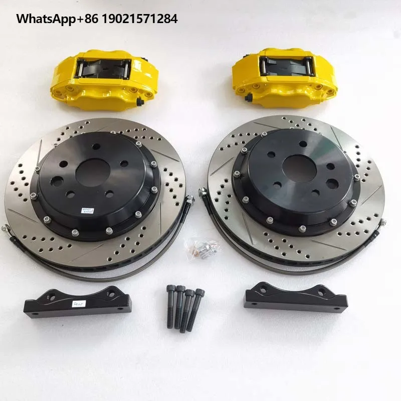 Комплект 4-поршневых зажимов Jekit автомобильные колесные тормоза для Honda Nissan 15 16