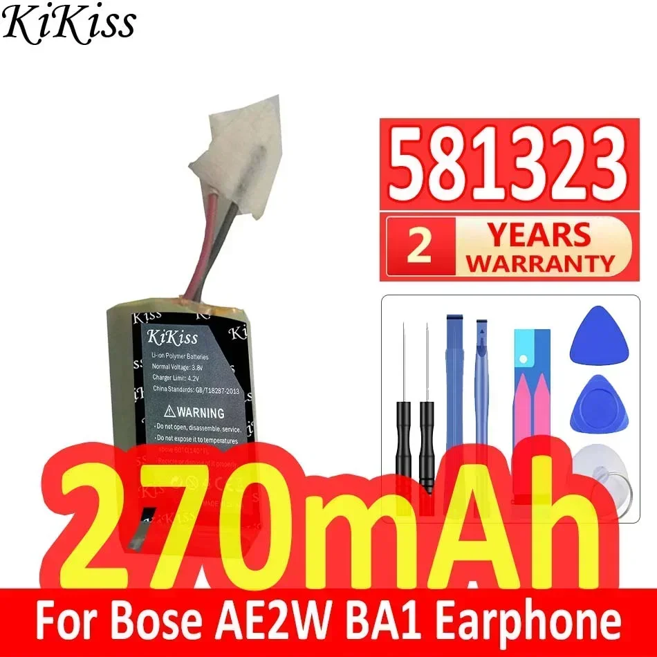 Аккумулятор KiKiss 270 мАч 581323 для наушников Bose AE2W BA1