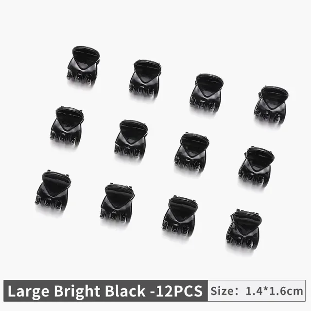 

Mini Hair Clip Claw Cute Hair Clips Plastic Black Hairpin Clamp for Ladies Headwear Hair Styling Tools