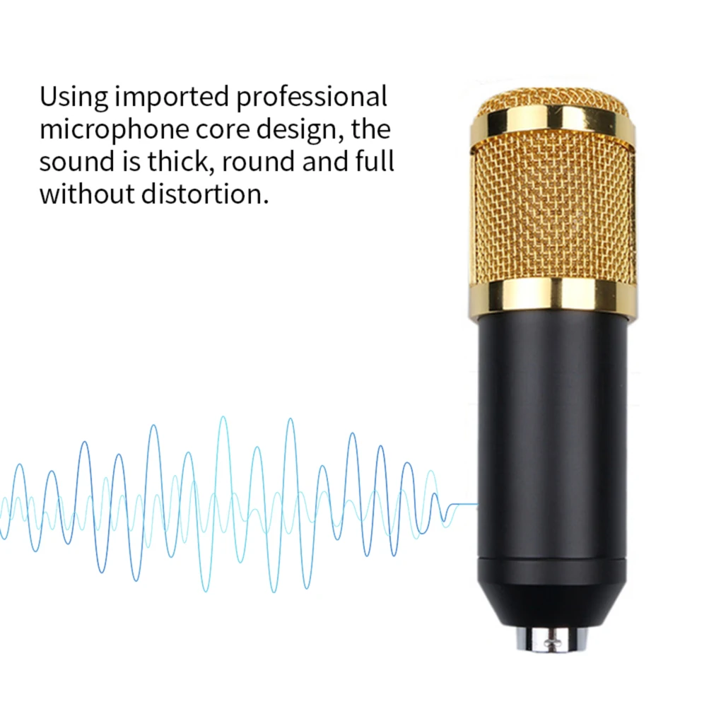 

BM-800 Singing Studio Recording Kit Phone PC KTV Mic Network Microphone Folding Arm Bracket for PC Kinds of Sound Cards