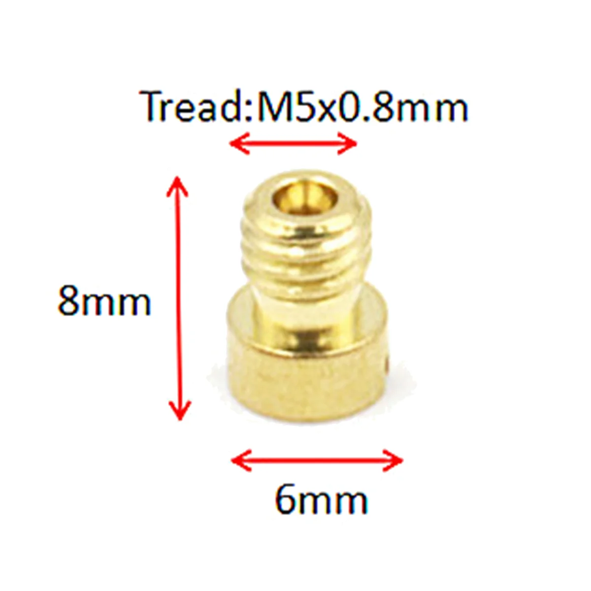 10 шт. измерительное отверстие карбюратора для главного ковша распылителя