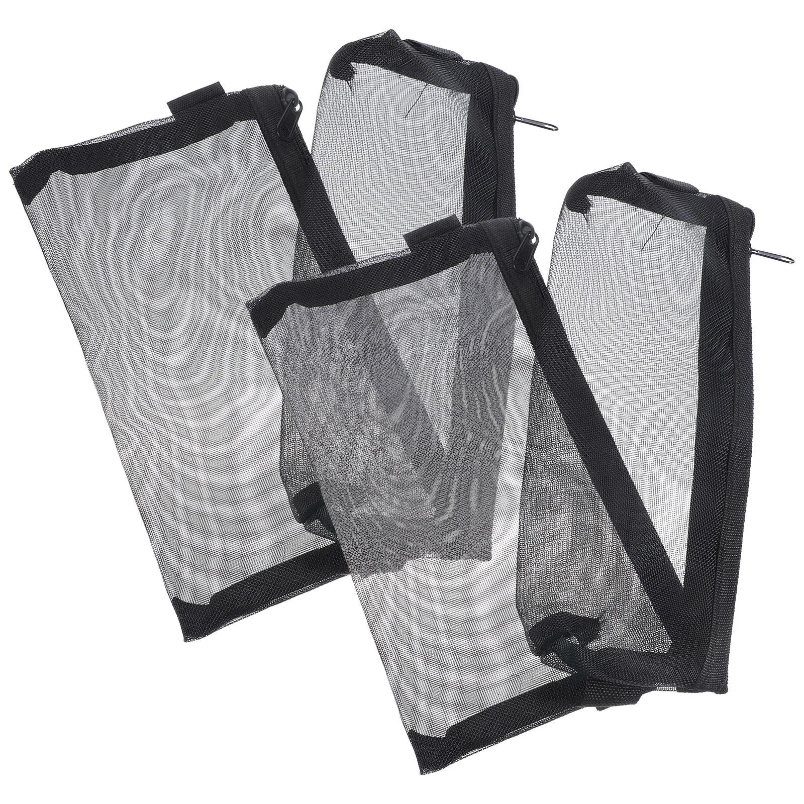

4 Pcs Kids Box Big Capacity Case Kids Pouch Transparent Mesh Case Multi-use Bag Zipper Adorable Holder Organizer
