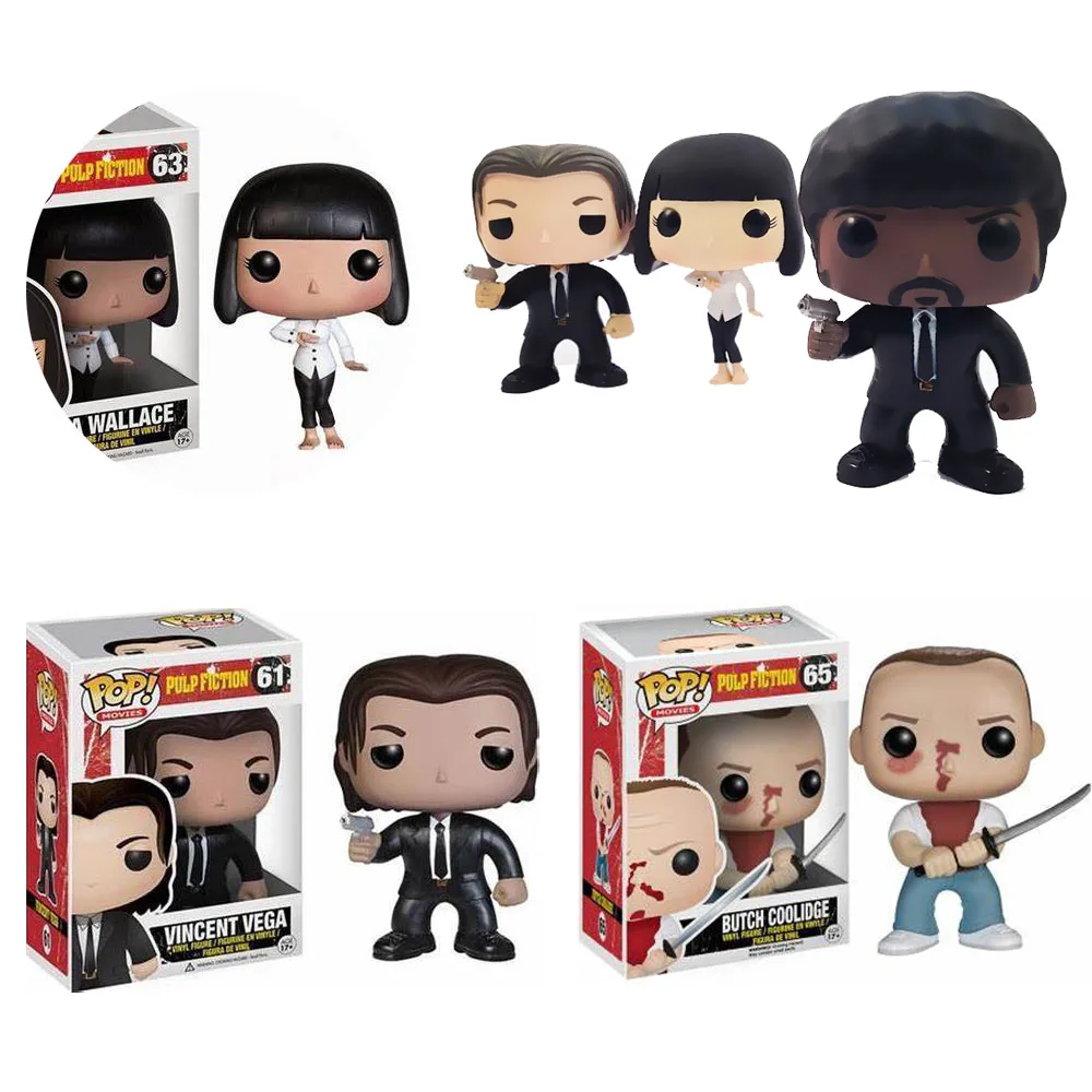 Экшн-фигурки из фильмов FUNKO POP, криминальная фантастика, MIA WALLACE 63 # Butch Goolidge #65, Винсент Вега #61, ПВХ, коллекционные модели, игрушки