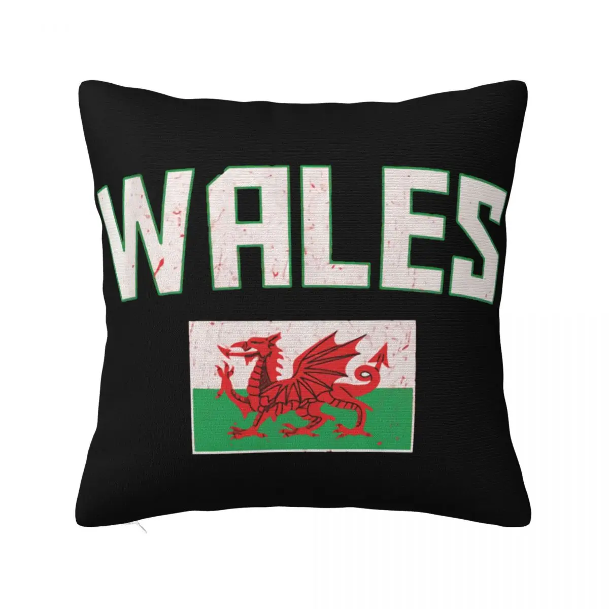 Threadrock Мужской Флаг Уэльса Великобритания Валлийский Футбол Dj Западный Стиль