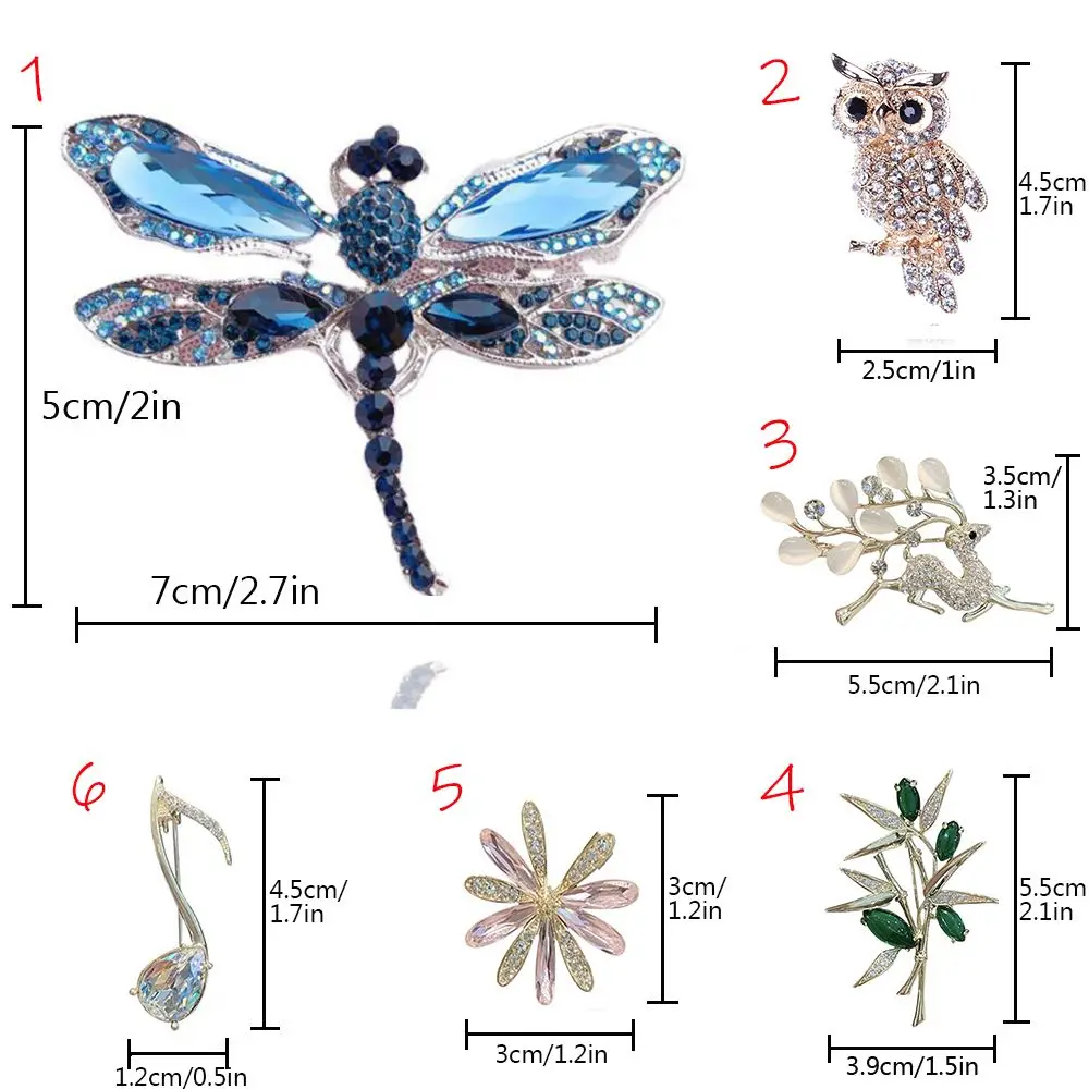 Женская брошь в виде стрекозы цвет ассортименте