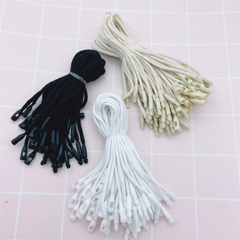 800 шт. высокопрочные хлопковые шнурки пластиковые булавки с защелкой для бирок