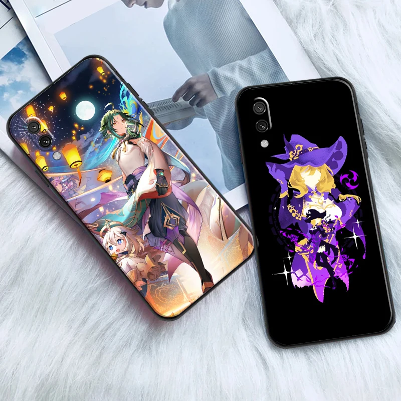 

Genshin Cartoon Anime For Xiaomi Mi 11 Lite Phone Case Back Soft Liquid Silicon Funda Coque Carcasa Silicone Cover
