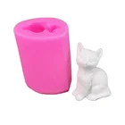 DIY Lovley маленькая свеча-кошка форма для мыла, шоколада 3D декоративная форма инструменты для украшения тортов H700