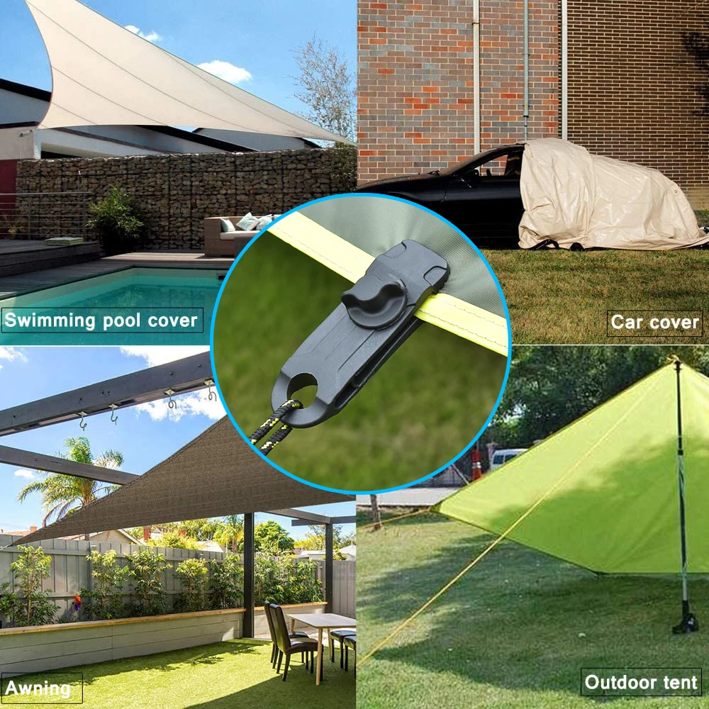 

5 PCS Tarpaulin Clip Tent Canopy Clip Buckle Outdoor Wind Rope Clamps Reusable Awning Mountaineering Camping Accessories