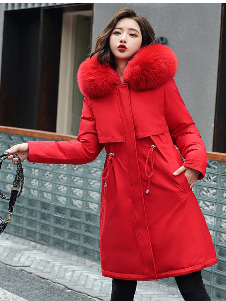2022 New Winter Jacket Women Cotton Coat Female Thick Warm Casual Parka Winter Clothes Big Parkas Hooded Overcoat Mujer coat