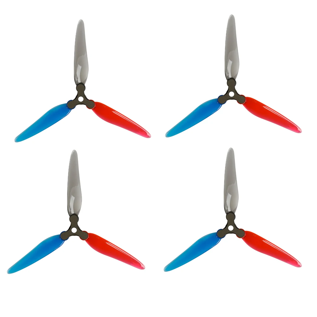 

2Pairs DALPROP Fold F7 V3 CNC Hub 7051 7X5.1X3 3-Paddle Folding Propeller for FPV Freestyle 7inch Long Range Drones