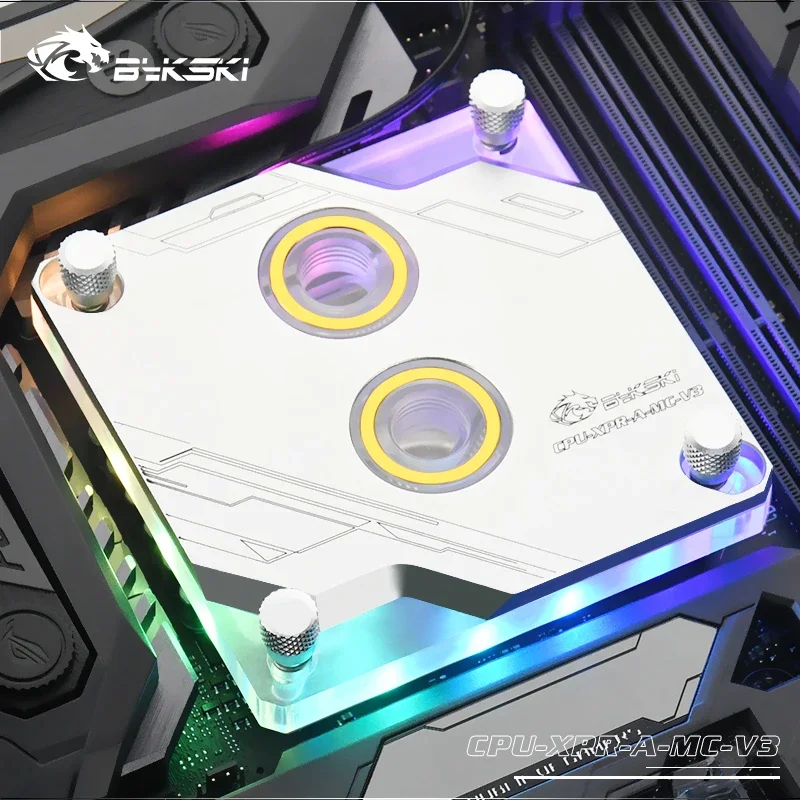 Водяной блок для ЦП Bykski Intel LGA 1700 1200 1150 1151 1155 2011 стильный кулер с синхронизацией 12