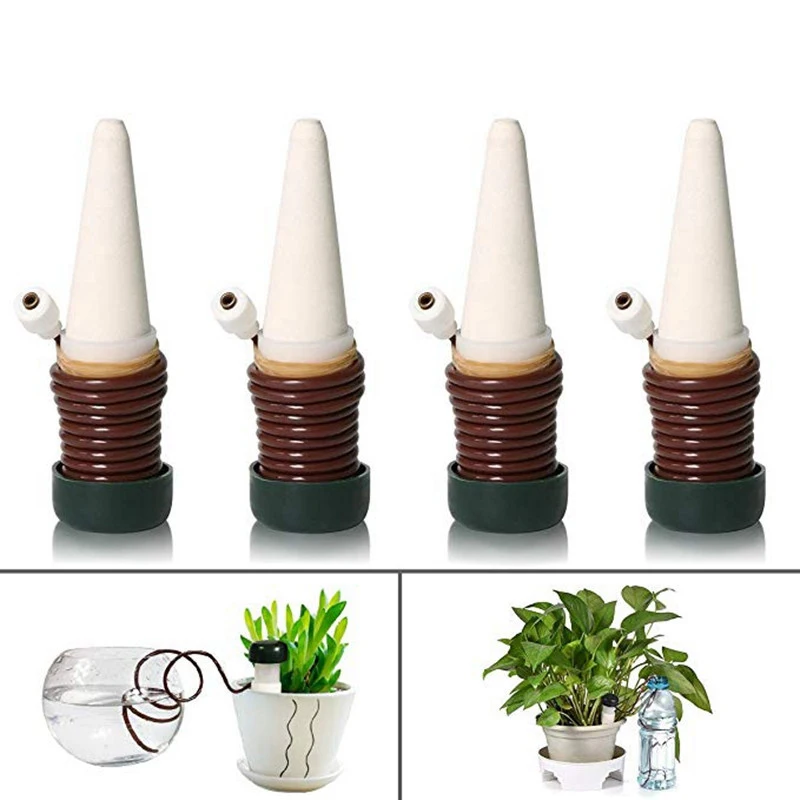 

4Pcs Plant Watering Stakes Automatic Devices Plant Self Drip Irrigation Indoor Outdoor Water Spikes for Potted Plants Flower