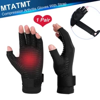 1pair compression arthritis gloves with strapcarpal tunneltyping joint pain relief women men therapy wristband