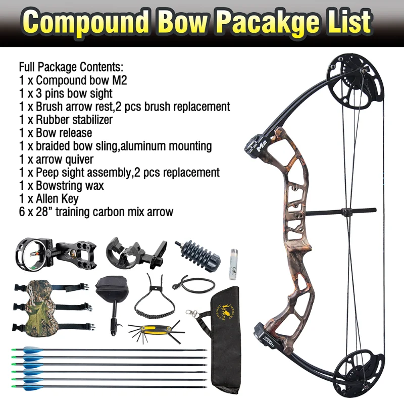 

10-40lbs Suitable For Beginners And Teenagers. Adjustable M2 Compound Bow Set. Children'S Compound Bow Archery Set