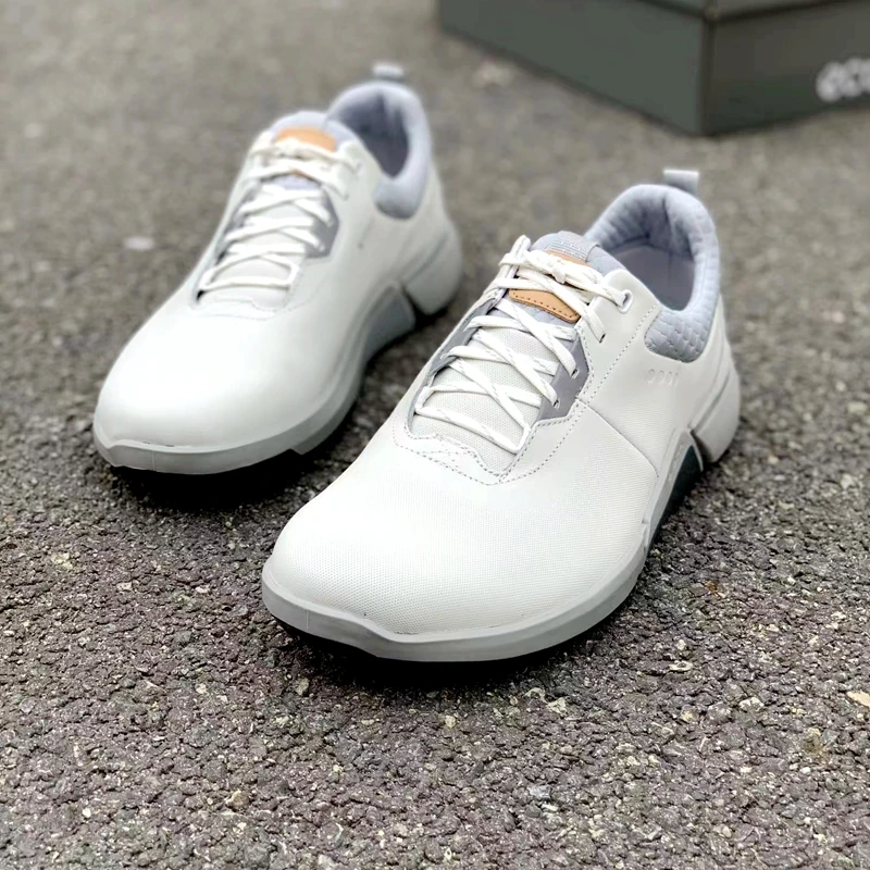 Men's Shoes Golf Shoes Brand Shoes Leather Waterproof Non-Slip Soles Comfortable Outdoor Sports Running Walking Shoes