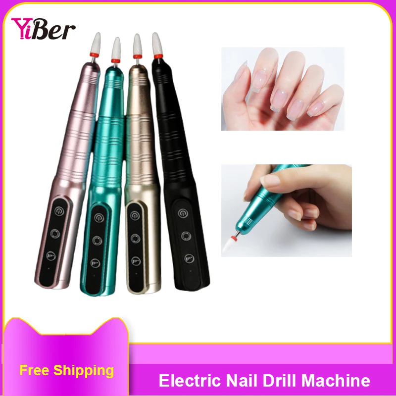 

Professional Nail Drill Machine 30000RPM Manicure for Nails Portable Strong Electric Nail File for Polishing Pedicure Art Tools