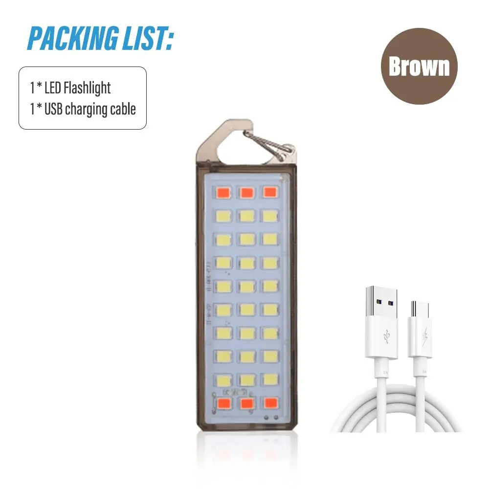 

Перезаряжаемый мини фонарик-брелок с красным светом