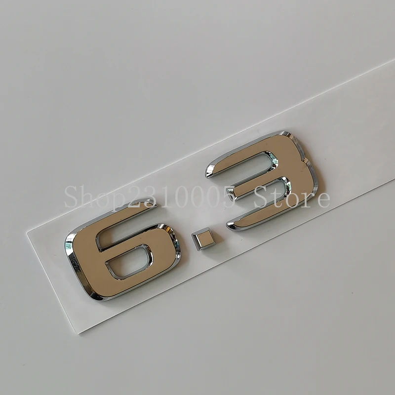 Хромированные серебряные глянцевые черные значки с номером 6 3 эмблема крыла