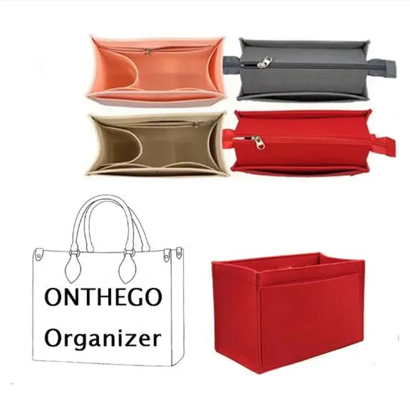Органайзер для onthego сумка-вставка из фетровой ткани сумка макияжа формирователь