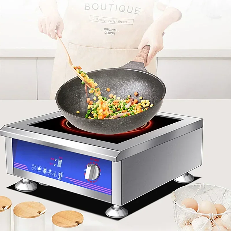Индукционная плита плоская коммерческая большая мощная кухонная машина для