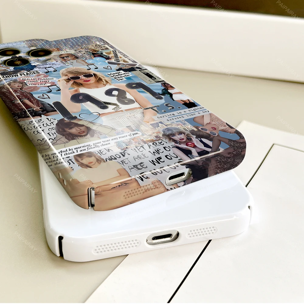 Чехол для телефона Samsung S 24 25 23 22 Ultra S-SwiftS 1989 T-TaylorS Plus A 04E 5G HD Hard Cover Film Shell